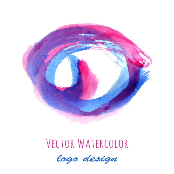 Design de logotipo aquarela — Vetor de Stock