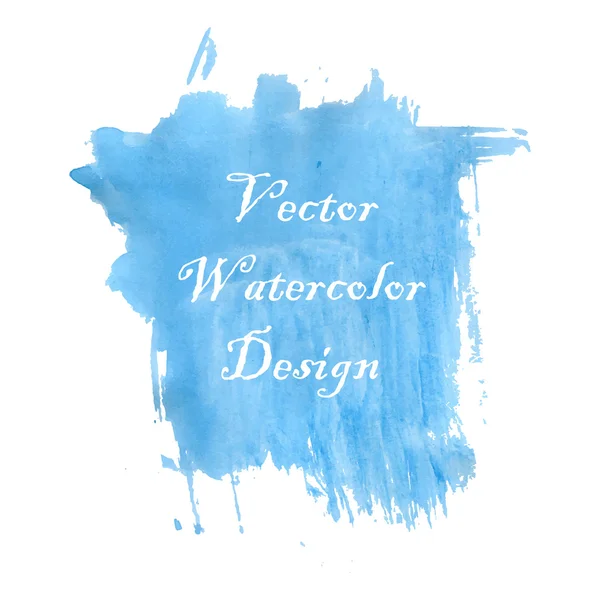 Blå akvarell stänk — Stock vektor
