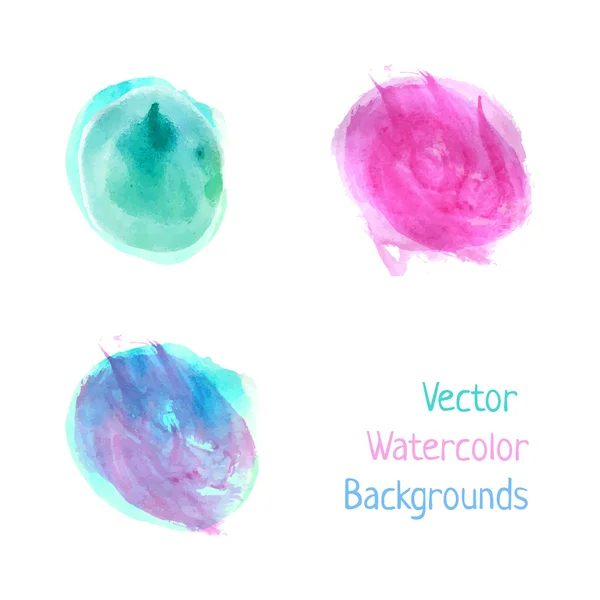 Watercolor splash spots — Stock Vector