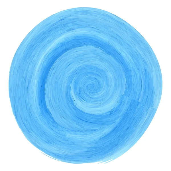 Espiral aquarela azul —  Vetores de Stock