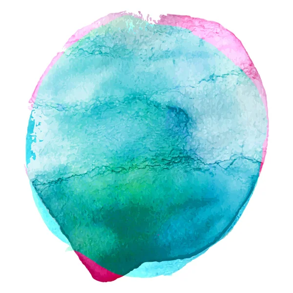 Teal rosa Aquarell — Stockvektor