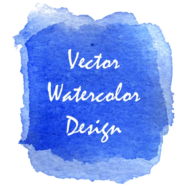 Blauwe aquarel — Stockvector