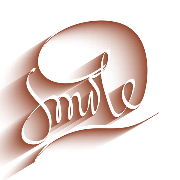 Lächeln Schriftzug — Stockvektor
