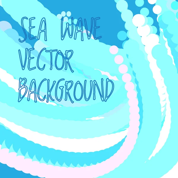 Onda de mar abstracta — Vector de stock