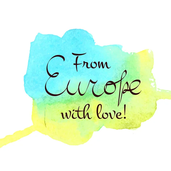 Europa viajando letras — Archivo Imágenes Vectoriales