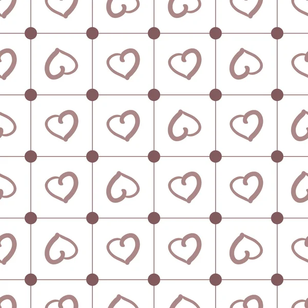 Coeur point sans couture — Image vectorielle