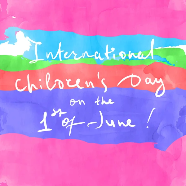 Internationaler Kindertag — Stockvektor © pASob 22893052