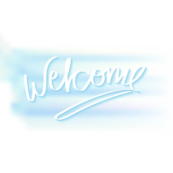 Welcome writing — Stock Vector