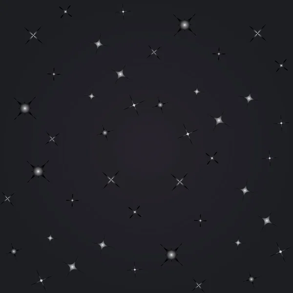 Étoiles vue de nuit — Image vectorielle
