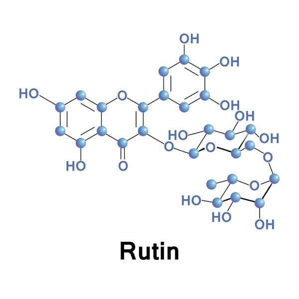 Ρουτίνη rutoside sophorin — Διανυσματικό Αρχείο