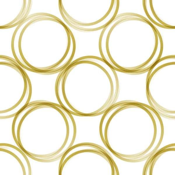Golden rings pattern — Stock Vector