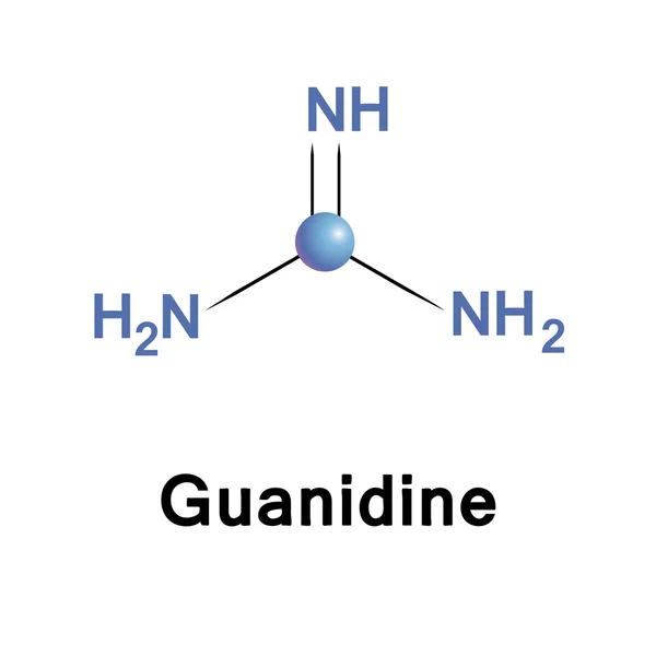 Biochemische Verbindung mit Guanidin — Stockvektor