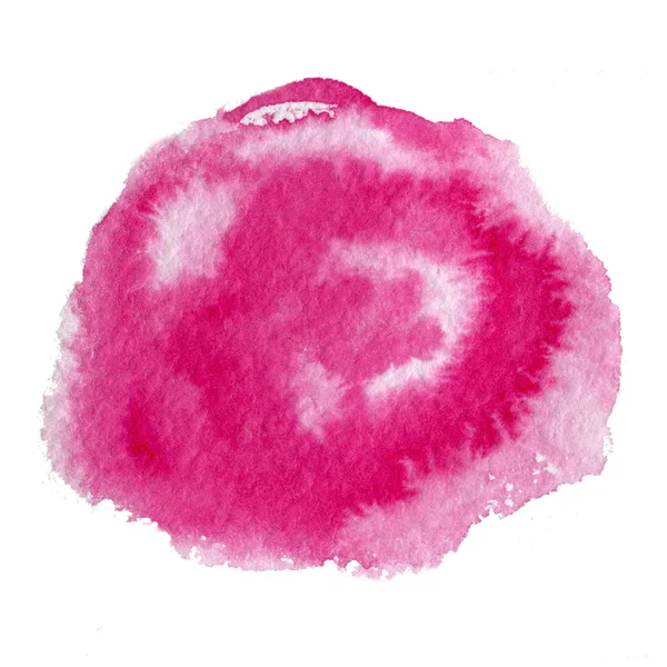 Mancha de acuarela rosa —  Fotos de Stock