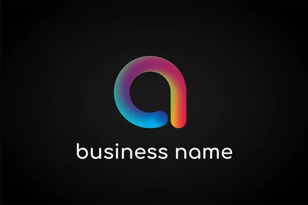 Kleurrijke Moderne Alfabet Letter Logo Template Eerste Letter Logo Voor — Stockvector