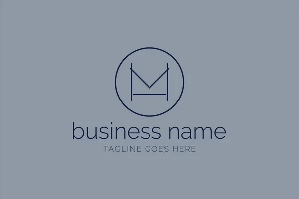 あなたの会社 ビジネス または製品名のMh Monogramの概念をレターします 現代のカラフルなロゴテンプレート使用する準備ができて 近代的な初期ロゴ — ストックベクタ