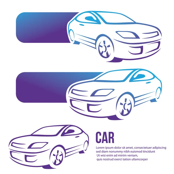 Abstracto de coche — Archivo Imágenes Vectoriales