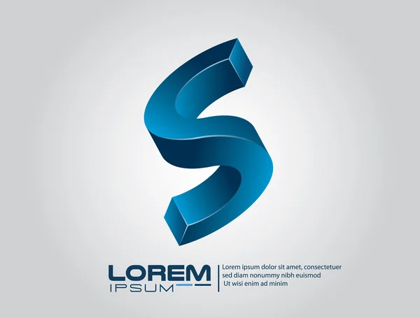 S soyut şekil işareti