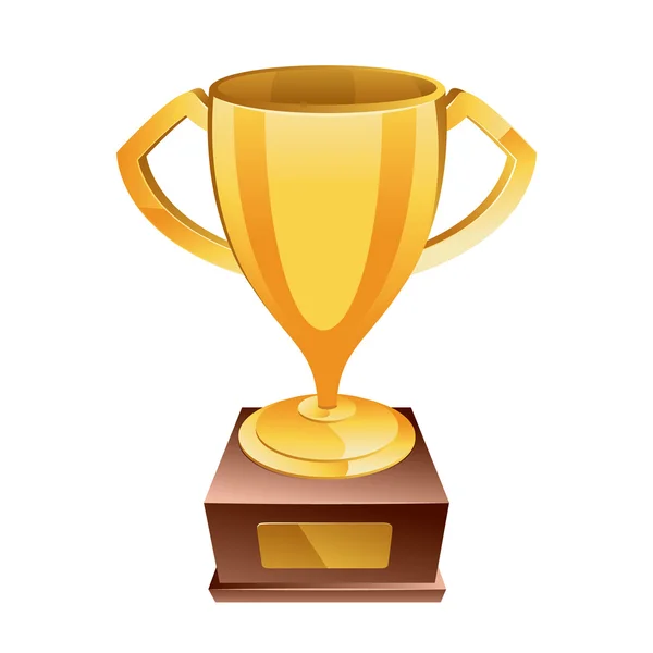 Gouden cup, trophy — Stockvector