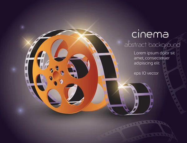 Cinema tira de película — Vector de stock