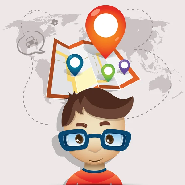 Adam yerleri ile karakter, harita