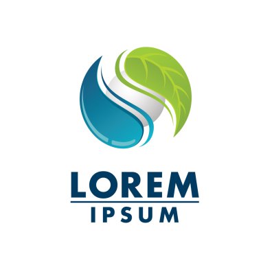 su damlası ve yaprak yeşil