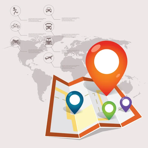 Mekanlar, harita ve simgeler