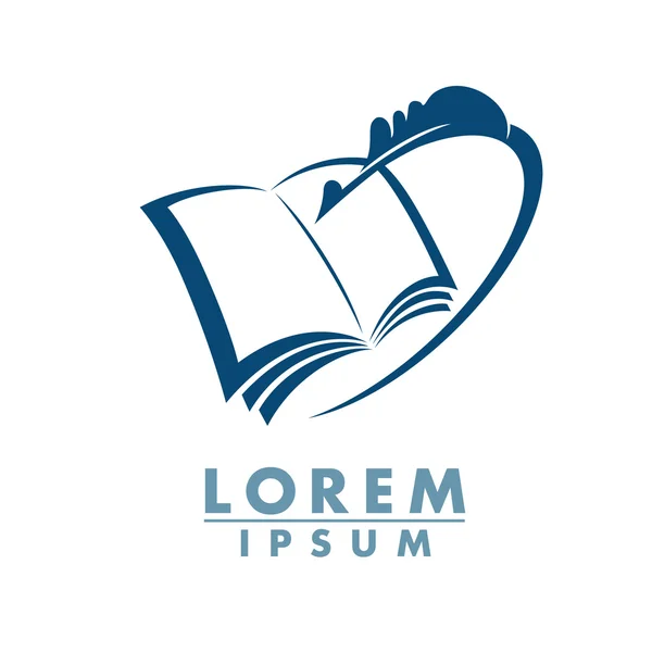 Soyut işareti kitap ve kalem