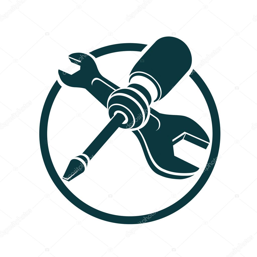 Screwdriver and wrench icon Stock Vector Image by ©nazim_absemetov