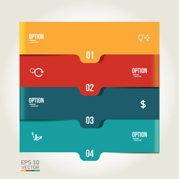 Infographic banner, number step, web design