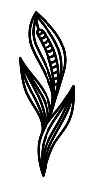 VECTOR 'DA BİR BEYAZ Zemininde ÇİÇEK ÇİÇEĞİ