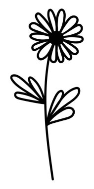 VECTOR 'DA BİR BEYAZ ÇİÇEĞİNDE GÖREV ÇİÇEĞİ