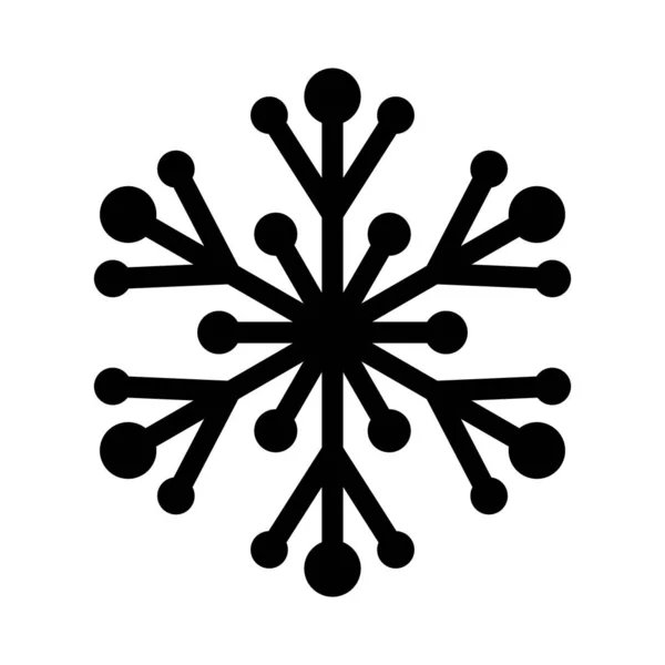 Beautiful Snowflake Białym Backgroundu Pojazdu — Wektor stockowy