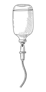 VECTOR 'daki beyaz bir zeminde ilaçlı damlatıcı.