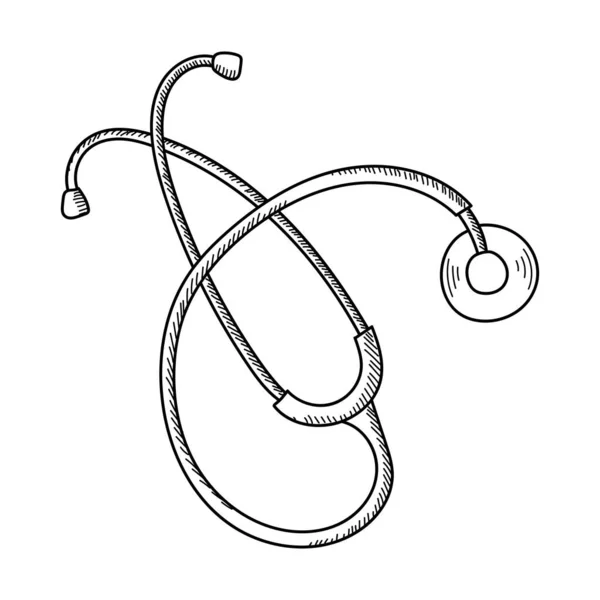 VECTOR 'daki BEYAZ ARASINDA HASTANESİ STETHOSCOPE