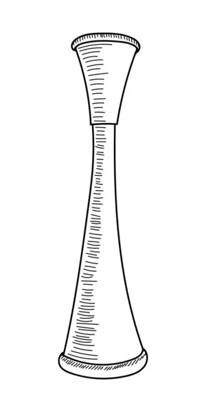 Obstetische Stethoscoop Een Witte Terug Vector — Stockvector