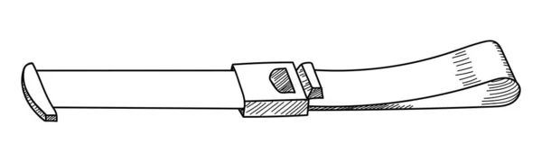 Turniqueta Médica Sobre Fundo Branco Vector — Vetor de Stock