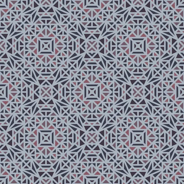 Naadloze Multi Gekleurde Patroon Met Een Kleine Geometrische Ornament Een — Stockvector
