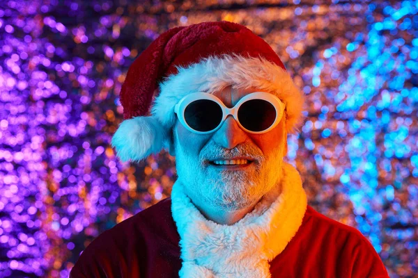 Babbo Natale in occhiali da sole — Foto Stock