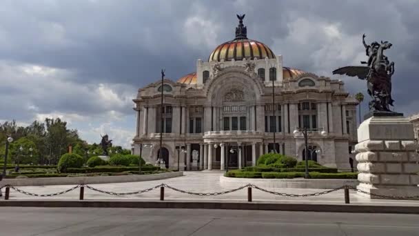 Mexico Stad Mexico Juli 2020 Paleis Van Beeldende Kunsten Ondanks — Stockvideo