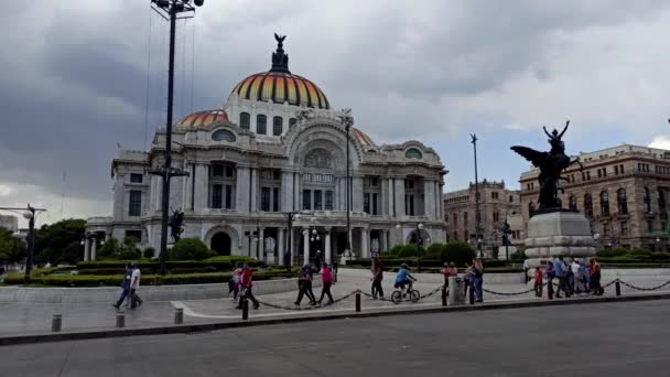 Mexico City Mexiko Juli 2020 Palace Fine Art Palacio Bellas — Stockvideo