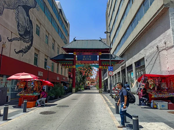 Mexico City Mexico July 2020 Entrance Chinatown Mexico City Place — Stock Photo, Image