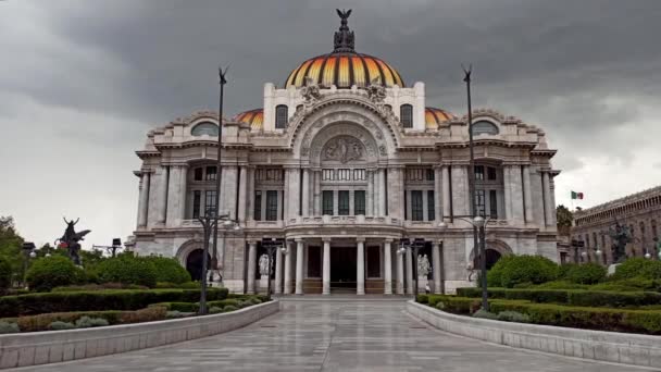 Mexico City Meksyk Lipiec 2020 Pałac Sztuk Pięknych Miejsce Spotkań — Wideo stockowe