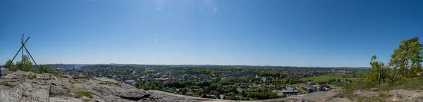 Fotos Panorâmicas Cidade Norueguesa Sandefjord — Fotografia de Stock