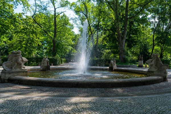 2021 Berlin Allemagne Magnifiques Fontaines Dans Volkspark Friedrichshain — Photo