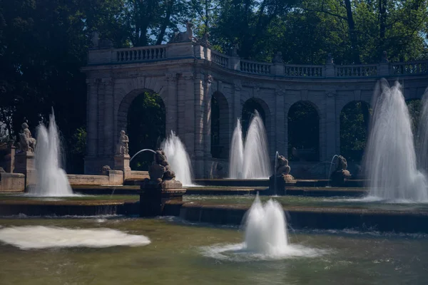 2021 Berlin Volkspark Friedrichshain Deki Harika Çeşmeler — Stok fotoğraf