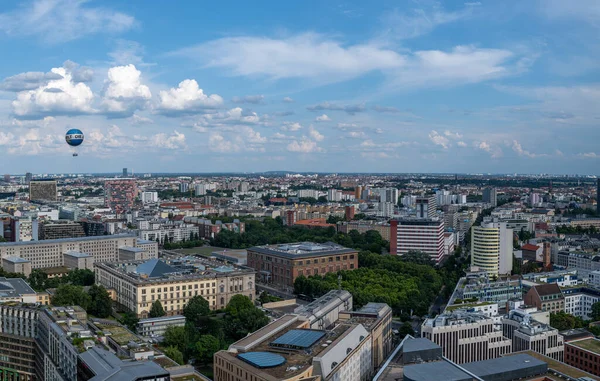 Большие Панорамные Фотографии Города Берлина Природе Высоко Городе — стоковое фото