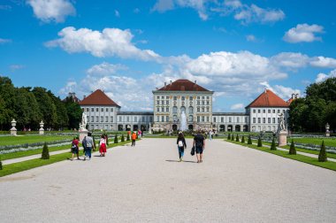 08 / 06 / 2021 Almanya Münih: Münih 'teki Nymphenburg fotoğrafları
