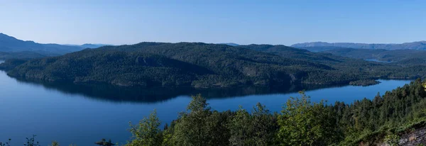 Telemark bölgesindeki Vinje komününün yüksek çözünürlüklü panoraması
