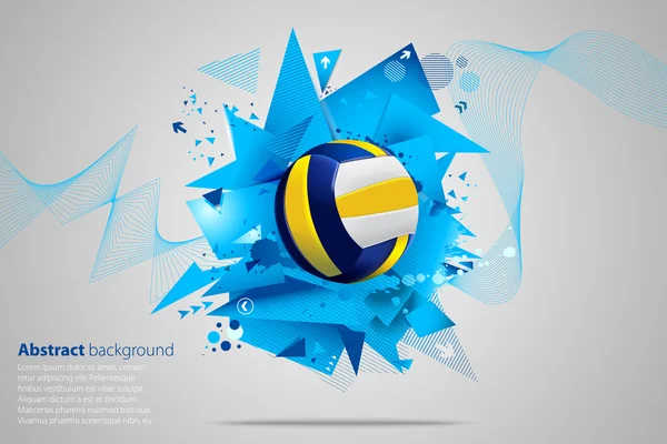 Volleyball fond abstrait — Image vectorielle