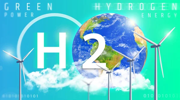 Yeşil hidrojen: emisyonları azaltan ve gezegenimizle ilgilenen bir alternatif. Yeşil hidrojen, yenilenebilir enerji teknolojilerinden elde edilen temiz elektrikle suyu elektrolize etmek için yapılır (H2O).